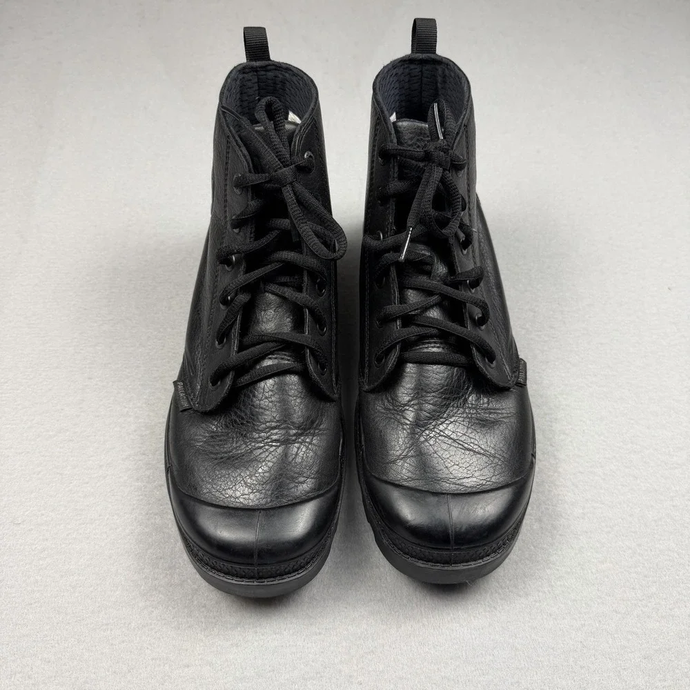 Palladium Black Pilot Pampa Hi Leather size 7.5